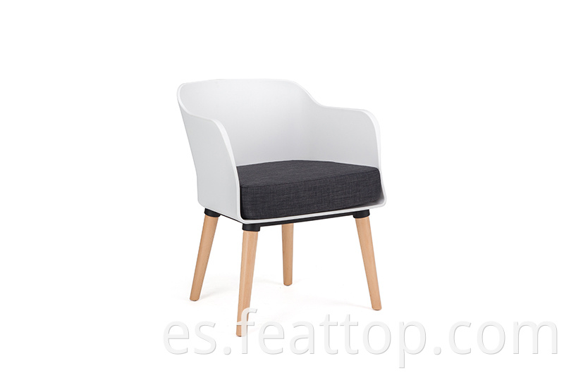 Diseño simple Silla de ocio de tela de brazo de asiento tapizado para sala de estar